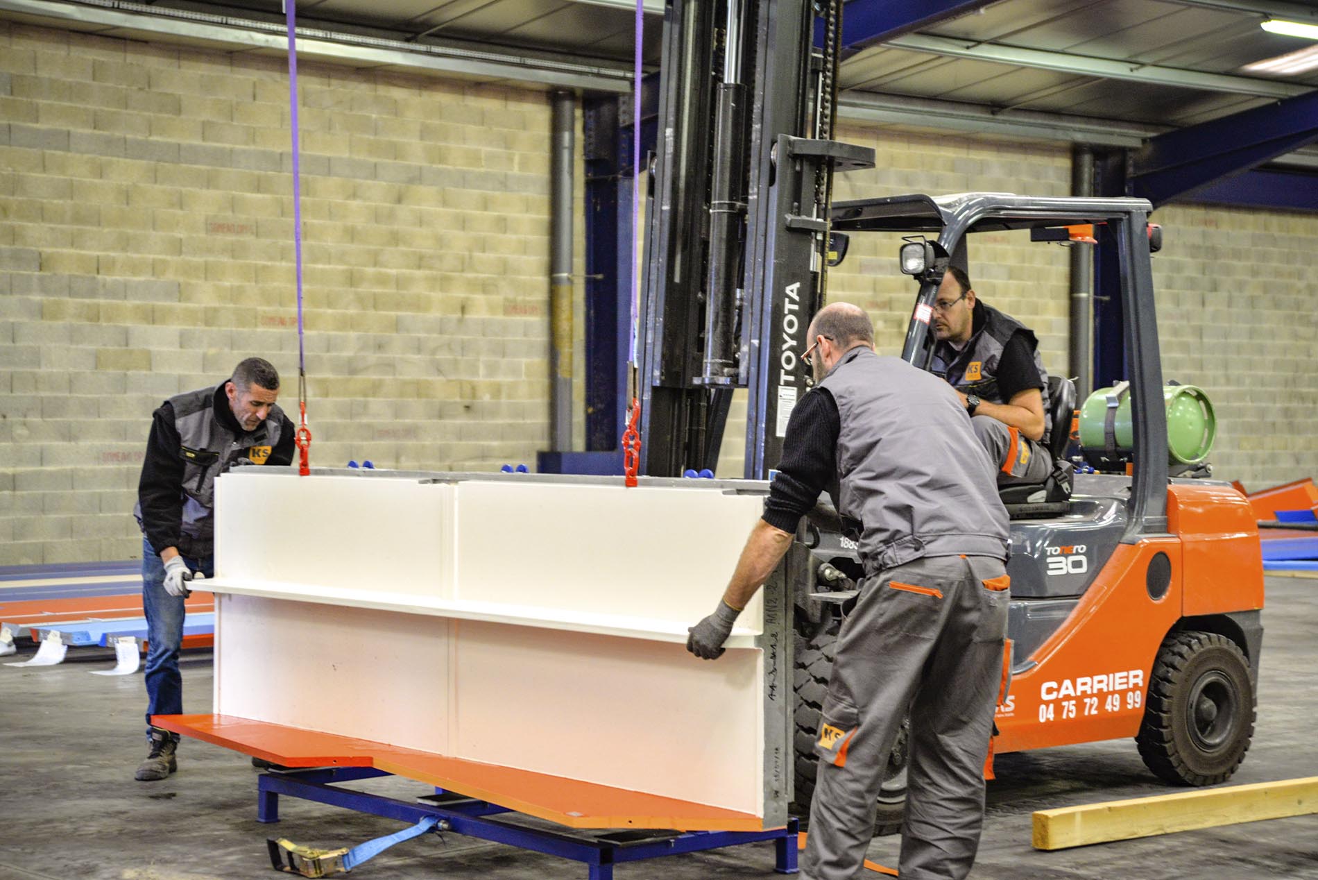 stockage des matériaux BTP