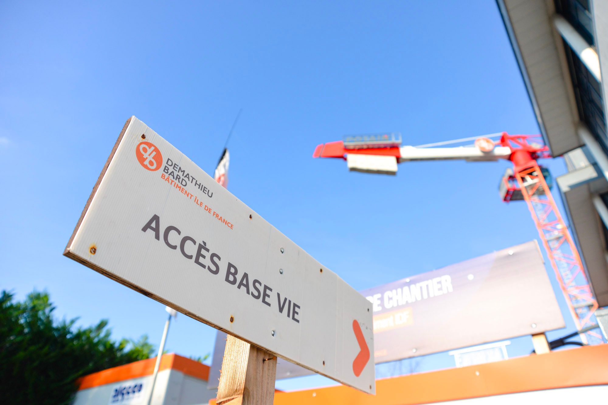 Lot zéro chantier - base vie affichage